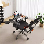 Sedia da ufficio ergonomica Newtral con poggiapiedi - Sedia reclinabile con braccioli 4D - NT002+LAPD-BLACK