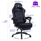 Sedia da gaming Okak High-Back, sedia da ufficio ergonomica con poggiapiedi pieghevole, sedia confortevole regolabile in altezza per studio, sala gaming