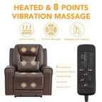 Spruce & Spring Electric Power Lift Recliner with Heat and Massage for Elderly