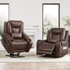 Spruce & Spring Electric Power Lift Recliner with Heat and Massage for Elderly