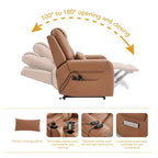 Spruce & Spring Electric Power Lift Recliner with Heat and Massage for Elderly
