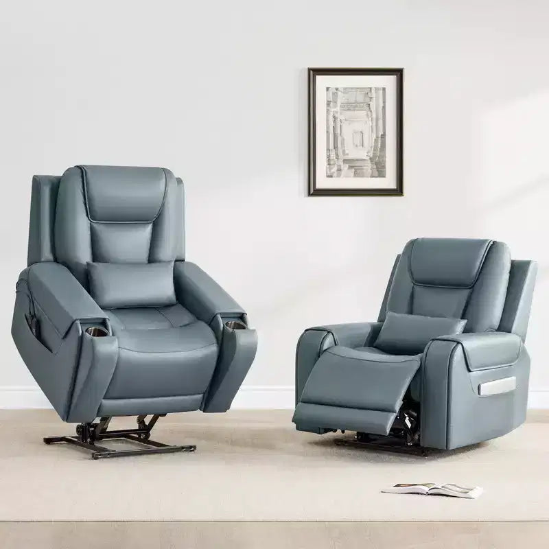 Spruce & Spring Electric Power Lift Recliner with Heat and Massage for Elderly