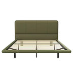 Base letto matrimoniale (Full/Queen Size) in pelle PU con luci LED - ModernLuxe