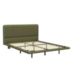 Base letto matrimoniale (Full/Queen Size) in pelle PU con luci LED - ModernLuxe