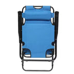Sdraio pieghevole premium - Lettino prendisole deluxe regolabile in 8 posizioni con poggiatesta imbottito, leggero e portatile