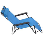 Sdraio pieghevole premium - Lettino prendisole deluxe regolabile in 8 posizioni con poggiatesta imbottito, leggero e portatile