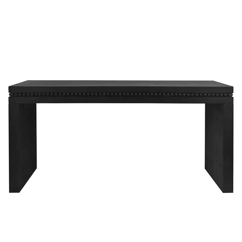 Okak 64IN Elegante Consolle con Finitura Decorativa Perlinata, Tavolo d'Ingresso con Piano Spesso, Tavolo da Corridoio per Soggiorno, Ingresso