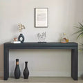 Okak 64IN Elegant Console Table with Decorative Beaded Trim, Entry Table with Thick Tabletop, Hallway Table for Living Room, Entryway