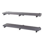 RESTORE Riverstone Grey 36 in. Shelves with Straight Brackets by Pipe Decor