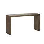 Okak Modern Entryway Table with Paulownia Veneer, Console Table with Unique Design and Thick Tabletop, Accent Table for Foyer, Living Room