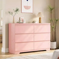 COZONY Modern 6-Drawer Dresser, Contemporary Wood Storage Cabinet, Double Dresser Chest for Bedroom Living Room Entryway