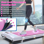 Tapis Roulant Redliro Walking Pad con Inclinazione, Tapis Roulant Portatile Sotto la Scrivania per Ufficio Domestico, Walking Pad Compatto con Display LED Intelligente, Nero