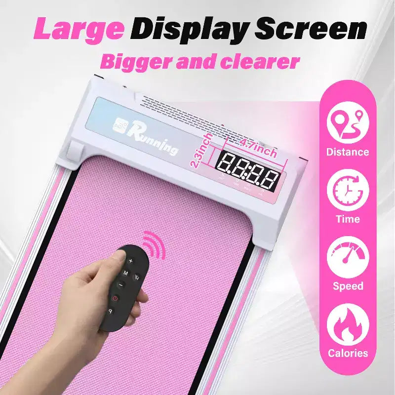 Tapis Roulant Redliro Walking Pad con Inclinazione, Tapis Roulant Portatile Sotto la Scrivania per Ufficio Domestico, Walking Pad Compatto con Display LED Intelligente, Nero
