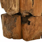 Tavolino Marrone in legno di teak massiccio Driftwood Tavolino da salotto medio