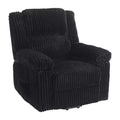Corduroy Recliner Chair, Manual Adjustable Recliner Sofa with Handle, Pillow Top Arms, Thick Padding, Side Pocket, 400Lbs Capacity