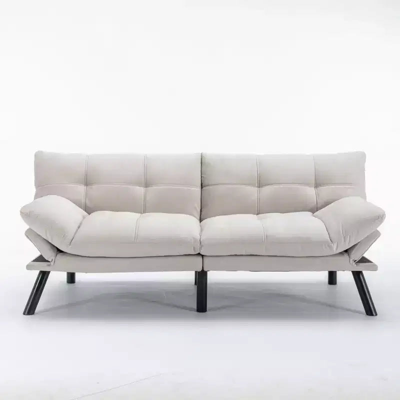 Homy Casa Divano Letto Futon Moderno Convertibile con Schienale Regolabile e Cuscino Morbido, per Soggiorno o Camera degli Ospiti