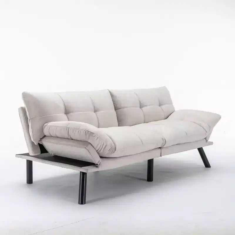 Homy Casa Divano Letto Futon Moderno Convertibile con Schienale Regolabile e Cuscino Morbido, per Soggiorno o Camera degli Ospiti