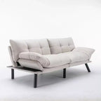 Homy Casa Divano Letto Futon Moderno Convertibile con Schienale Regolabile e Cuscino Morbido, per Soggiorno o Camera degli Ospiti