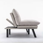 Homy Casa Divano Letto Futon Moderno Convertibile con Schienale Regolabile e Cuscino Morbido, per Soggiorno o Camera degli Ospiti