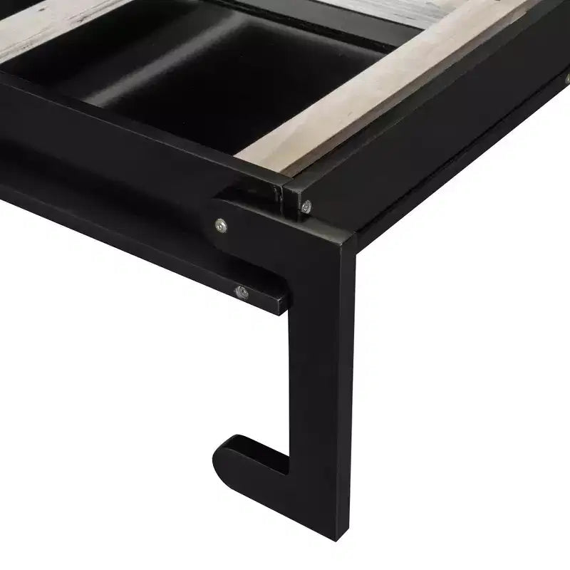 Queen Size Murphy Bed Space-saving Wall Bed Foldable Bed with Desk, Vanity with Mirror & Cabinets - ModernLuxe
