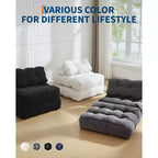 Garvee 34.25x74.8 Single Folding Sofa Bed,Convertible Sleeper Chair with Pillow, Portable Foldable Chair and Mattress