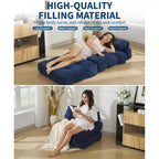 Garvee 34.25x74.8 Single Folding Sofa Bed,Convertible Sleeper Chair with Pillow, Portable Foldable Chair and Mattress