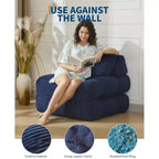 Garvee 34.25x74.8 Single Folding Sofa Bed,Convertible Sleeper Chair with Pillow, Portable Foldable Chair and Mattress
