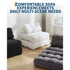Garvee 34.25x74.8 Single Folding Sofa Bed,Convertible Sleeper Chair with Pillow, Portable Foldable Chair and Mattress
