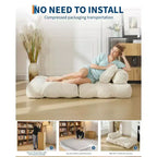 Garvee 34.25x74.8 Single Folding Sofa Bed,Convertible Sleeper Chair with Pillow, Portable Foldable Chair and Mattress
