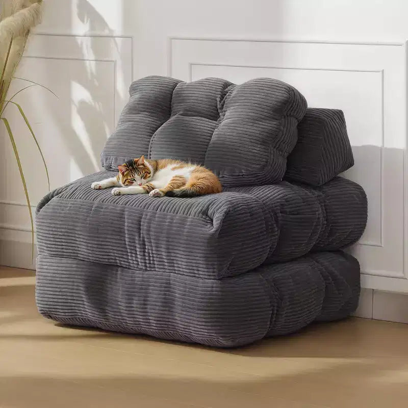 Garvee 34.25x74.8 Single Folding Sofa Bed,Convertible Sleeper Chair with Pillow, Portable Foldable Chair and Mattress
