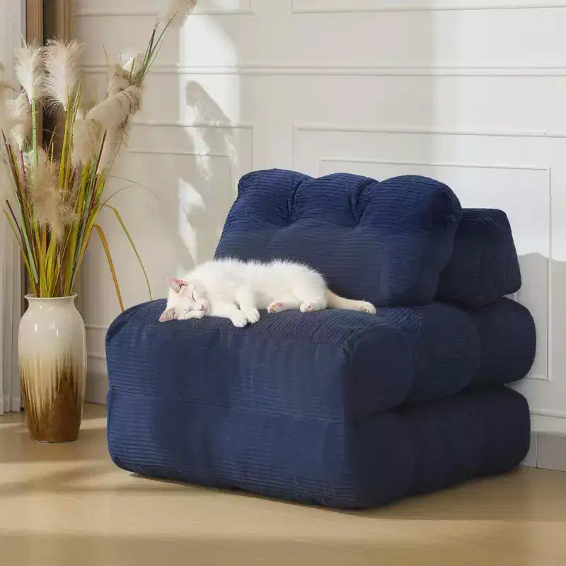 Garvee 34.25x74.8 Single Folding Sofa Bed,Convertible Sleeper Chair with Pillow, Portable Foldable Chair and Mattress