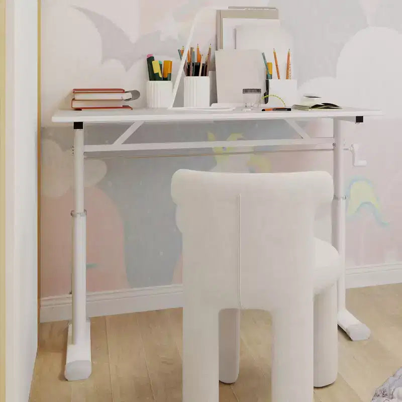 Okak Scrivania piccola regolabile in altezza 39.37IN, Scrivania per computer con design multiuso, Scrivania per soggiorno, ufficio, aula