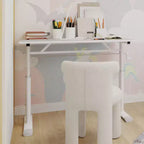 Okak Scrivania piccola regolabile in altezza 39.37IN, Scrivania per computer con design multiuso, Scrivania per soggiorno, ufficio, aula