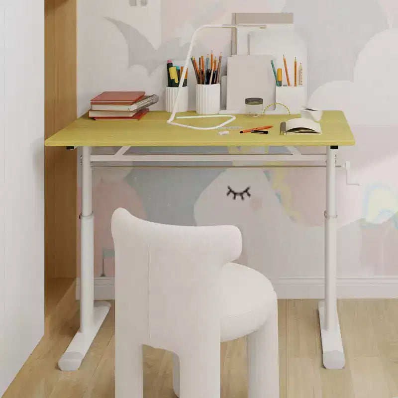 Okak Scrivania piccola regolabile in altezza 39.37IN, Scrivania per computer con design multiuso, Scrivania per soggiorno, ufficio, aula