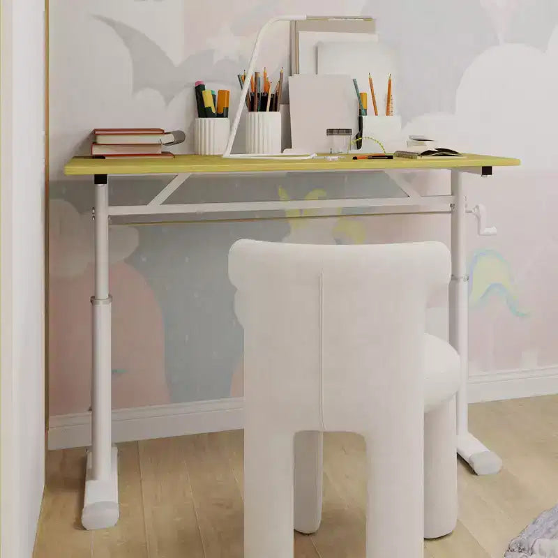 Okak Scrivania piccola regolabile in altezza 39.37IN, Scrivania per computer con design multiuso, Scrivania per soggiorno, ufficio, aula