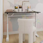 Okak Scrivania piccola regolabile in altezza 39.37IN, Scrivania per computer con design multiuso, Scrivania per soggiorno, ufficio, aula