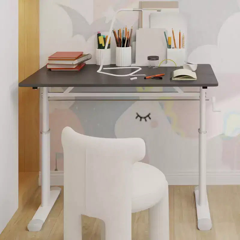 Okak Scrivania piccola regolabile in altezza 39.37IN, Scrivania per computer con design multiuso, Scrivania per soggiorno, ufficio, aula