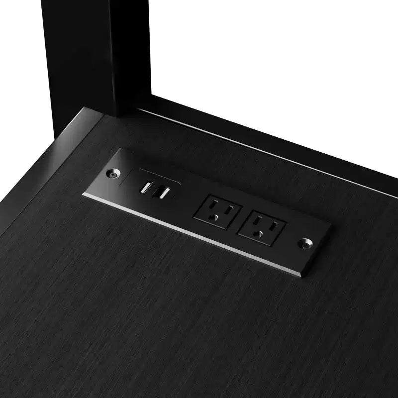 Letto a soppalco interamente in metallo Whisen con armadio, luce a LED, scrivania a forma di L e USB, materiali di alta qualità per la stabilità