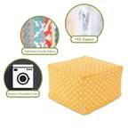 Majestic Home Goods,Pouf Ottomano Ikat a Pois