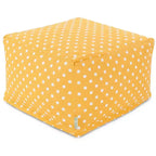 Majestic Home Goods,Ottoman Pouf Ikat Dot