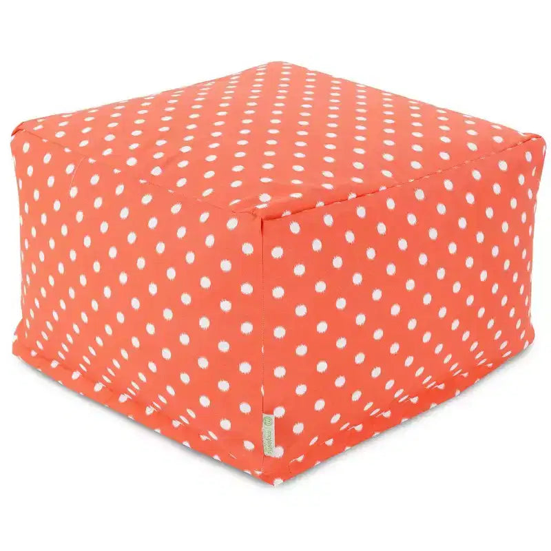 Majestic Home Goods,Pouf Ottomano Ikat a Pois