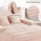 Merax Divano Chaise Longue Moderno in Ciniglia Regolabile con Illuminazione LED RGB