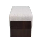 Panca imbottita Christopher Knight Home Vivien in legno stile Mid-Century Modern con cuscini spessi e morbidi