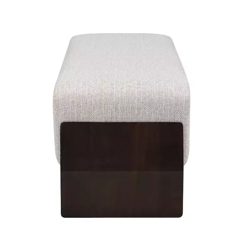 Panca imbottita Christopher Knight Home Vivien in legno stile Mid-Century Modern con cuscini spessi e morbidi