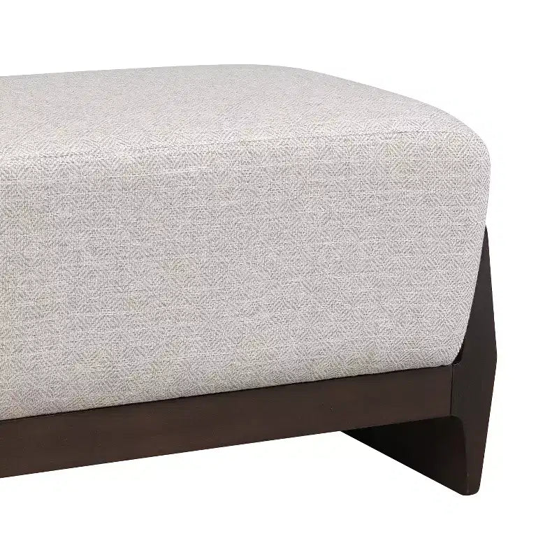 Panca imbottita Christopher Knight Home Vivien in legno stile Mid-Century Modern con cuscini spessi e morbidi
