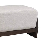 Panca imbottita Christopher Knight Home Vivien in legno stile Mid-Century Modern con cuscini spessi e morbidi