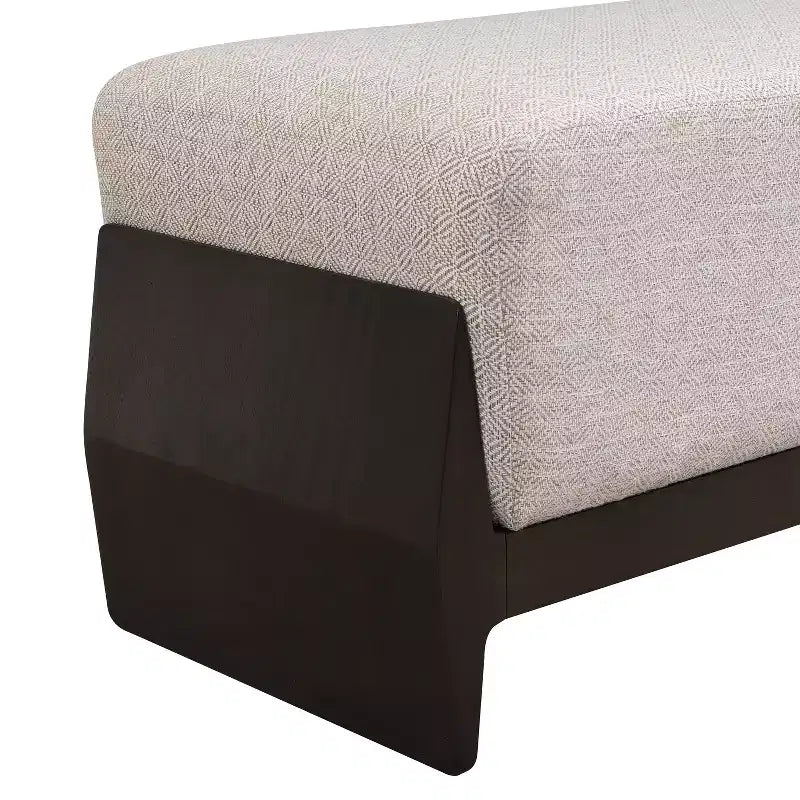 Panca imbottita Christopher Knight Home Vivien in legno stile Mid-Century Modern con cuscini spessi e morbidi