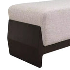 Panca imbottita Christopher Knight Home Vivien in legno stile Mid-Century Modern con cuscini spessi e morbidi