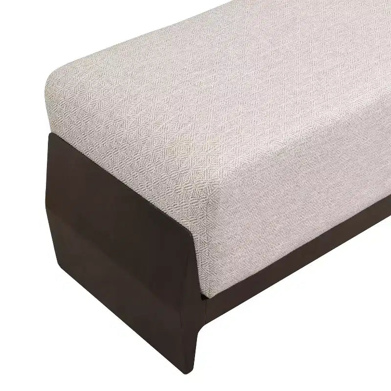 Panca imbottita Christopher Knight Home Vivien in legno stile Mid-Century Modern con cuscini spessi e morbidi