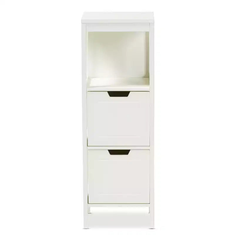 HomeStock Armadietti multiuso in legno con 2 ante e 2 ripiani, 91 cm A x 61 cm L